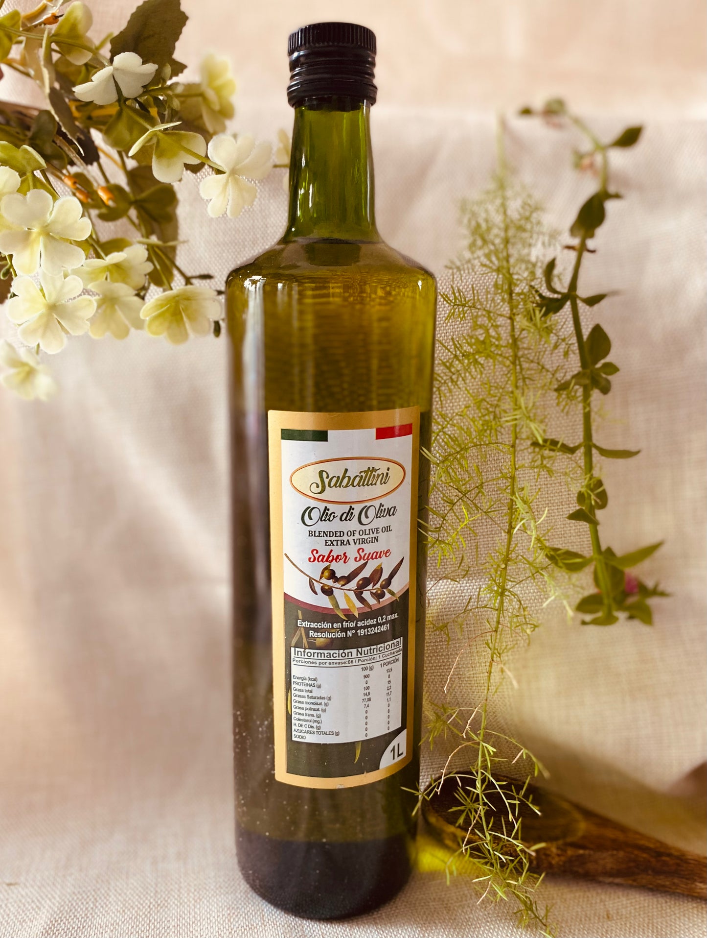 ACEITE DE OLIVA 1 LITRO SABATTINI